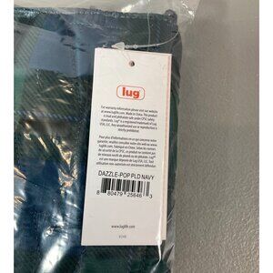 Lug Quilted Navy Plaid Convertible Crossbody Bag - Multiple Zippered Compartment